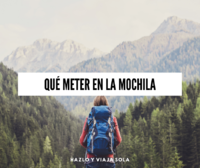 Qué meter en la mochila